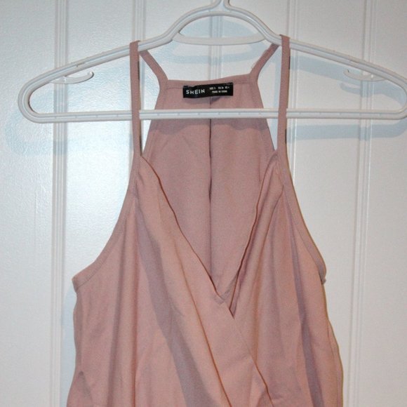 3/$20 🏷 Shein Dress Tank Size Small Blush Pink - Picture 3 of 5